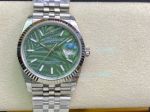 Replica EW factory Rolex Grass Face 2-Tone Datejust 36mm Green Dial Watch